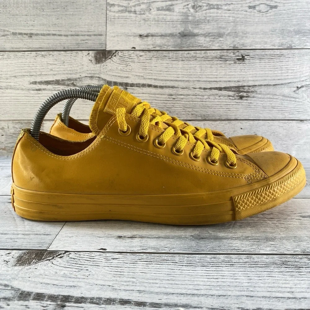 Converse Shoes Unisex Mens 9 Womens 11 Yellow Rubber All Star Rain Gear Low Top